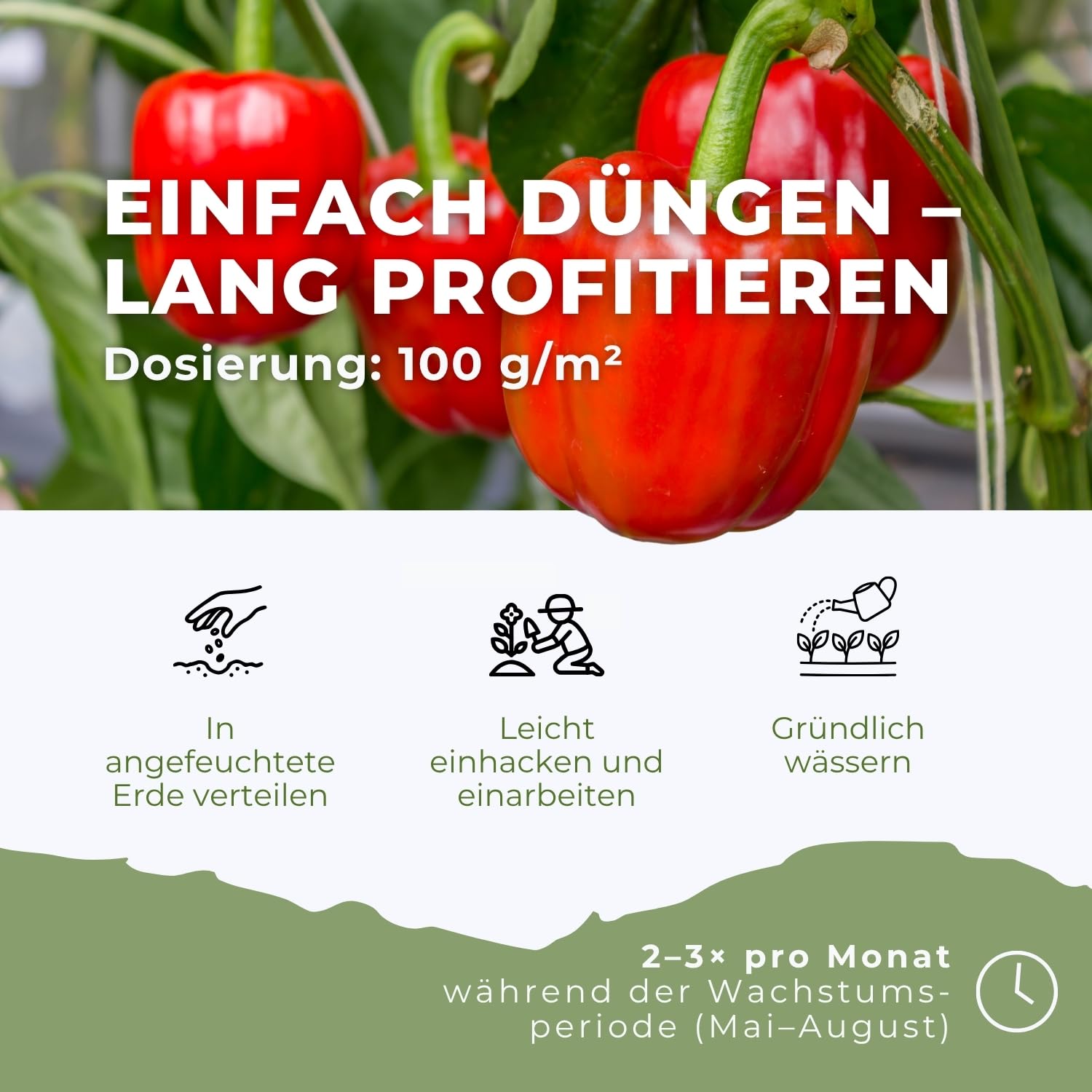 Flora Boost PRO Paprika Dünger 5 kg I NPK 7-4-6 mit Magnesium für Paprika & Chili I Gemüsedünger für kräftiges Wachstum, starke Blütenbildung & hohe Erträge