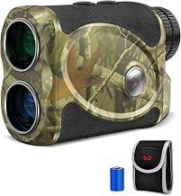 WOSPORTS Hunting Rangefinder, 800/1200 Yards Laser Range Finder with Bow Hunting Mode (Angle, Height, Horizontal Distance), Target Lock Vibration, Scanning, Carrying Case Included