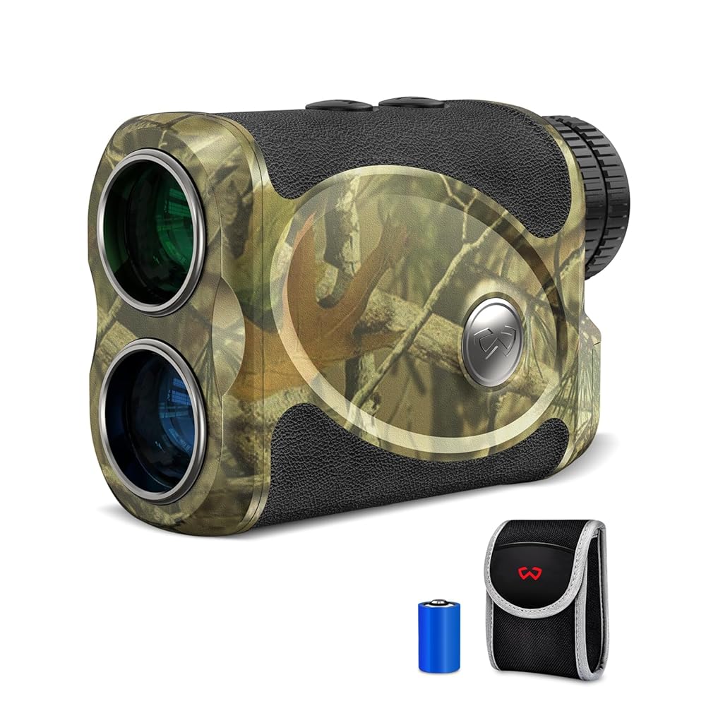 Wosports Hunting Range Finder, Archery Rangefinder for Bow Hunting with Flagpole Lock - Ranging - Speed and Scan
