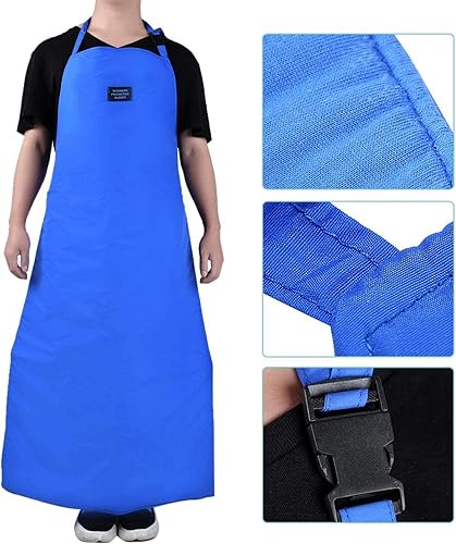 Miniatura 4 de Delantal de seguridad a baja temperatura impermeable y transpirable con delantal criogénico ultra baja temperatura protección de nitrógeno azul
