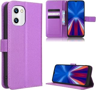 Elubugod Case for Umidigi G1 Leather Case Cover,PU Leather flip Cover Case for UMI Umidigi G1 Case Cover Purple