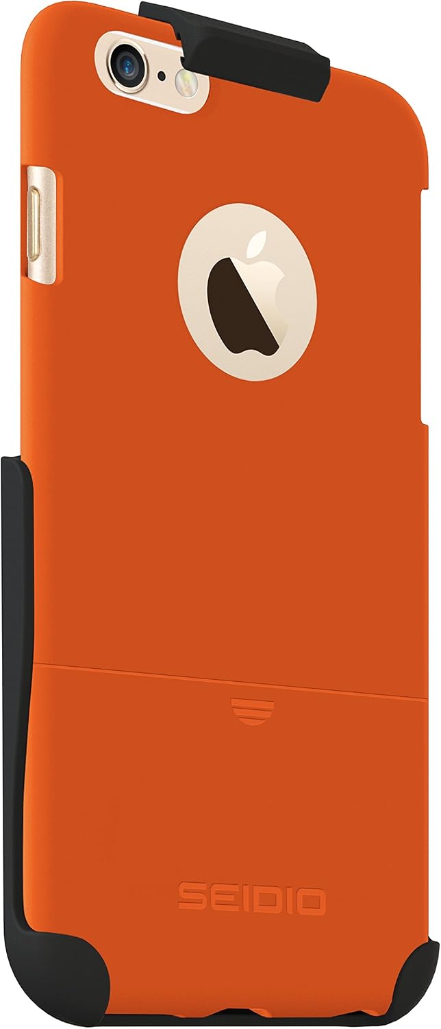 Seidio SURFACE Reveal Case and Holster Combo for Apple iPhone 6 Plus - Retail Packaging - Orange