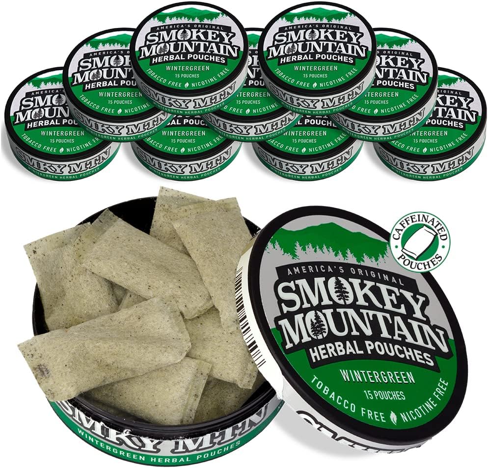 Smokey Mountain Caffeinated Pouches Wintergreen Tobacco