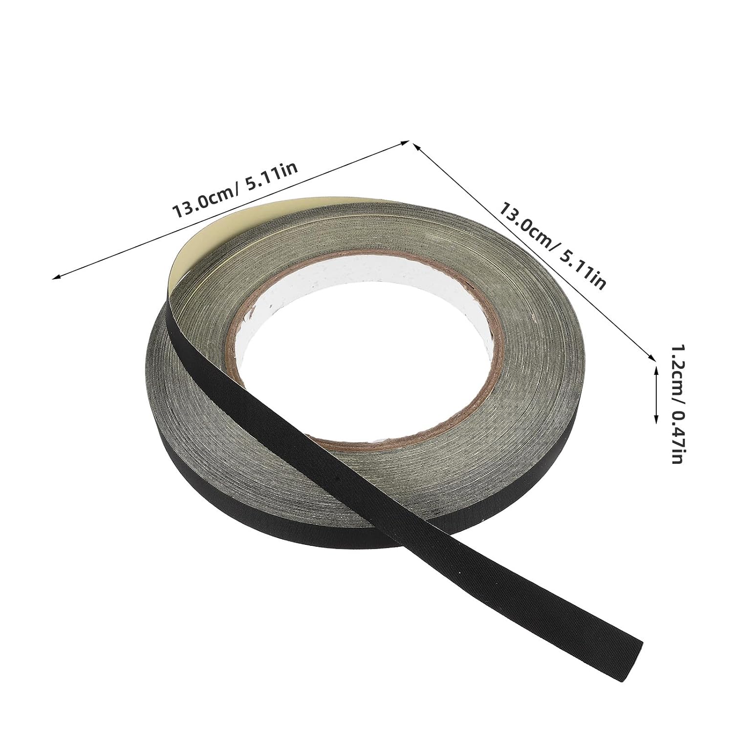 Toddmomy 2 Rolls Acetate Cloth Insulation Tape - 12mm Fabric Electrical Tape High Temp Insulation for Home Repair Auto Wiring Heat-Resistant Black
