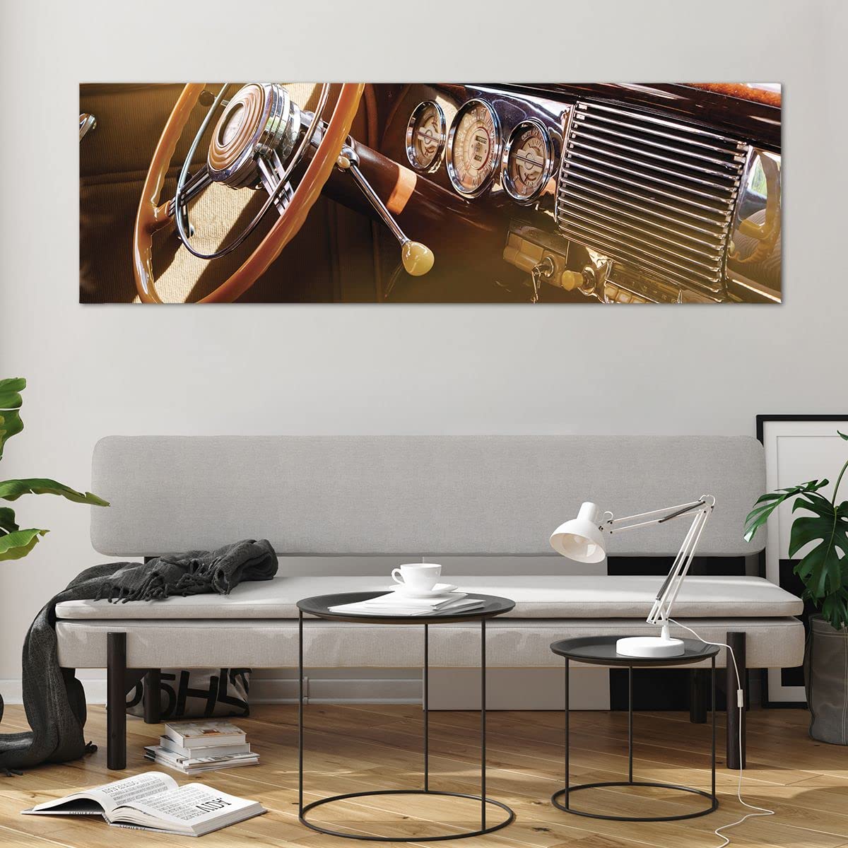XXL Glasbild Universum 160x50cm – Panorama Wanddekoration Für Wohnzimmer & Schlafzimmer