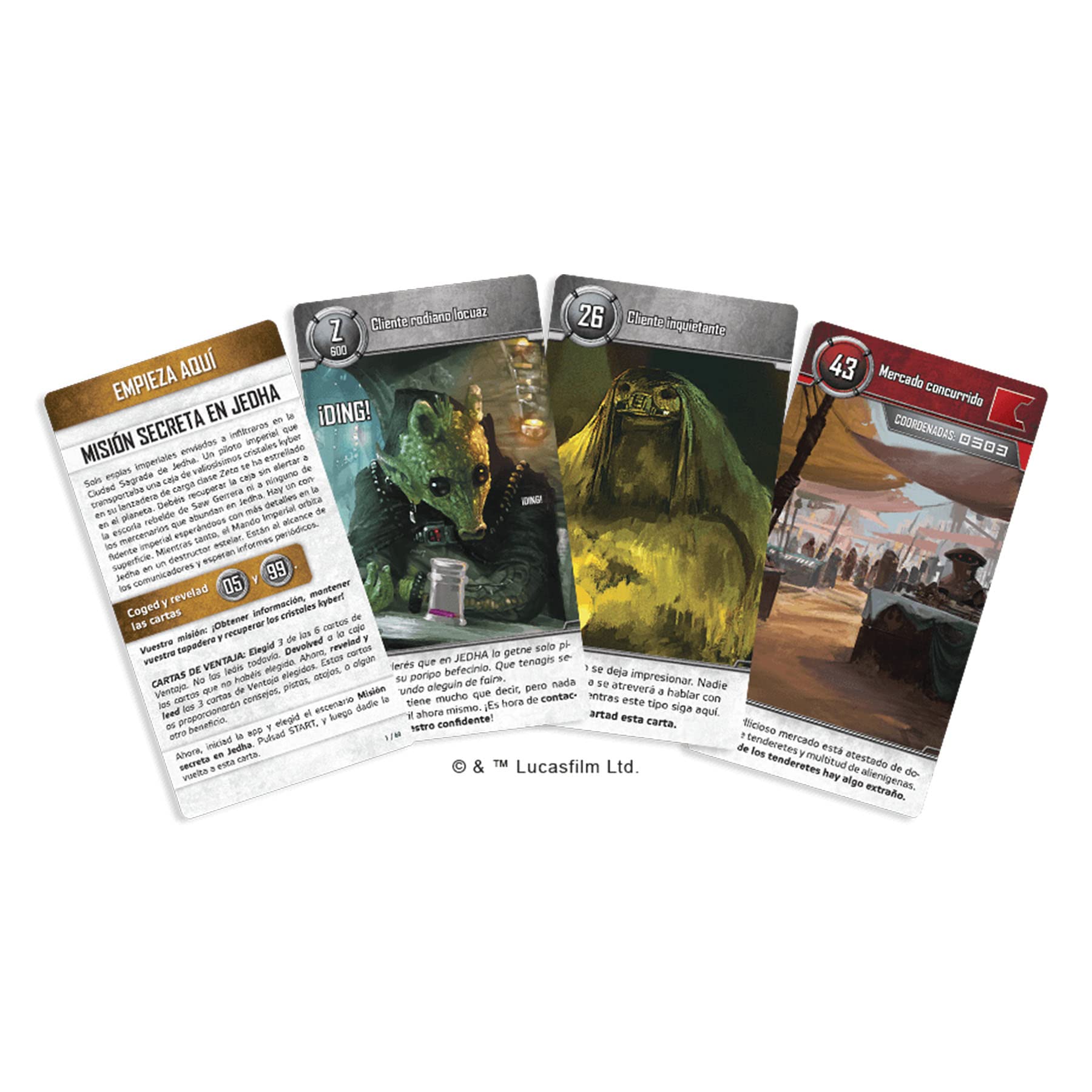 Asmodee Star Wars Escape Game Juego de Mesa de Escape Room | Para Adultos y Familias, A Partir de 10 Años, De 1 a 6 Jugadores, 60 Minutos por Partida, Español