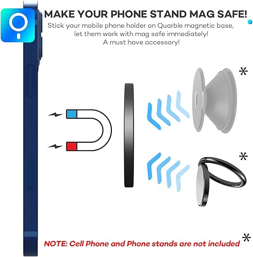 Miniatura 2 de Base magnética compatible con carcasa MagSafe y iPhone 13 12 Pro Max Mini accesorios para los usuarios de agarre de teléfono, soporte, soporte y más