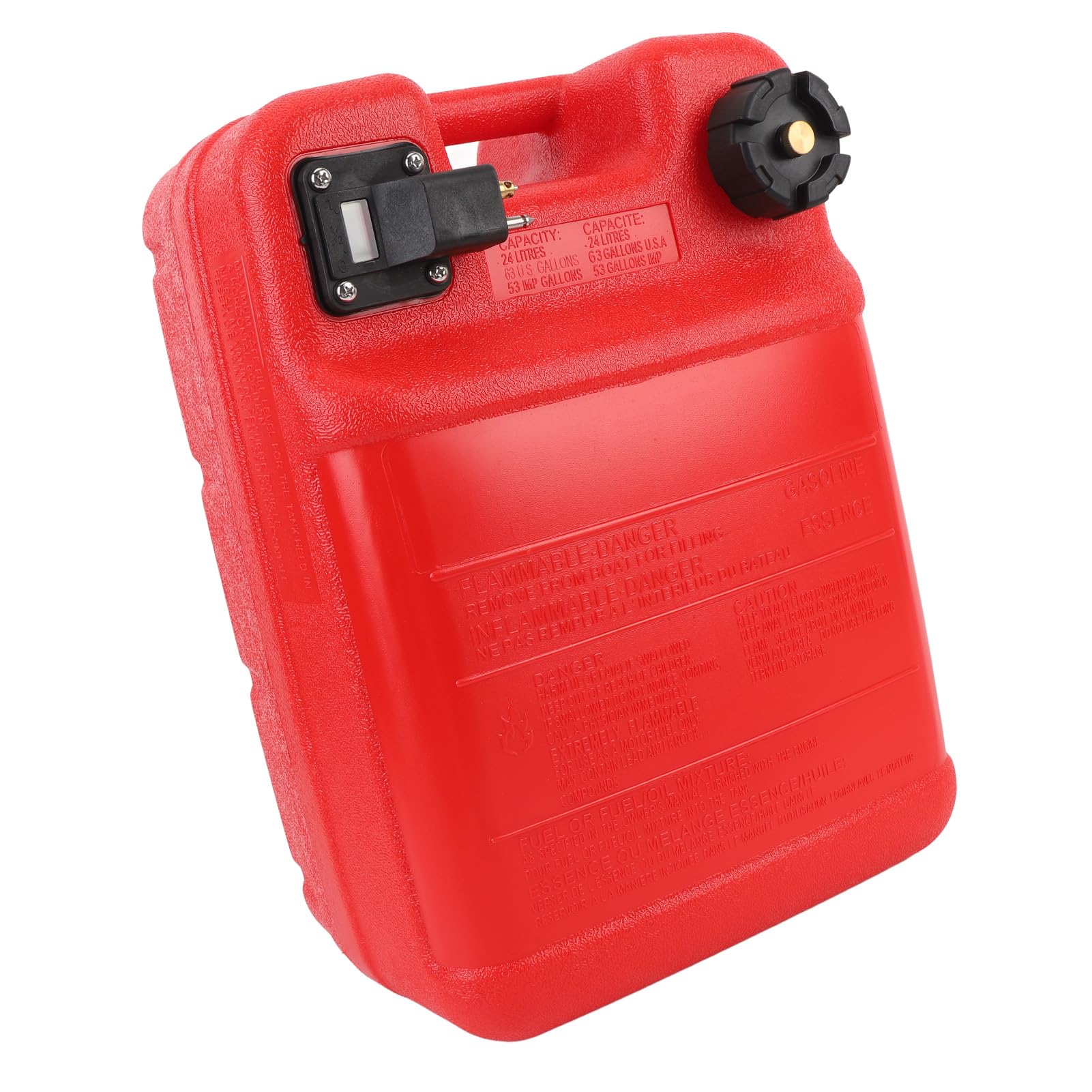Serbatoio Carburante per Barca 6,34 Galloni 24 Litri Serbatoio Carburante Portatile per Motore Fuoribordo Polietilene Ad Alta densità per Avventure Marine