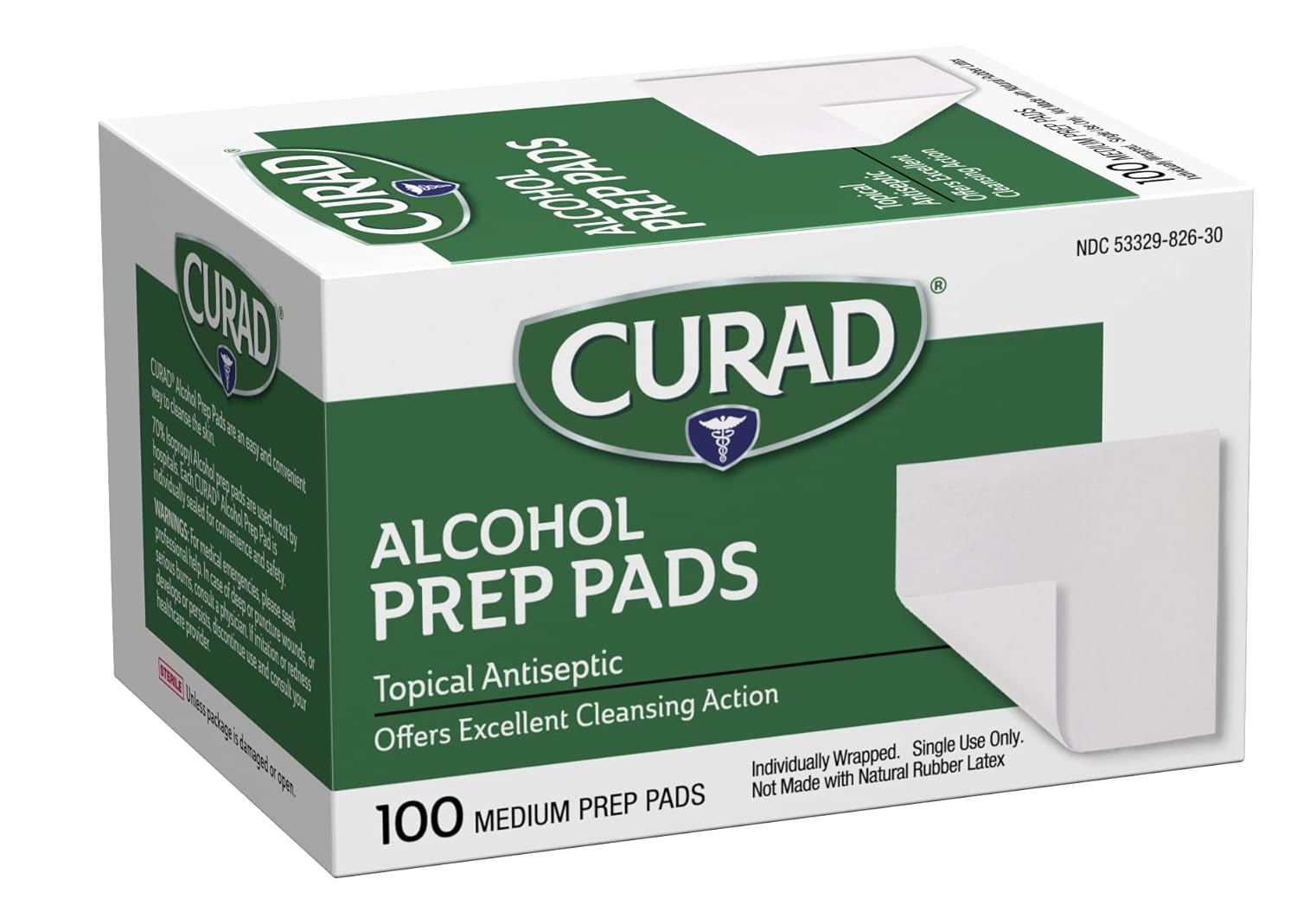 Curad Alcohol Prep Pads , Thick Alcohol Swabs (Pack of 400) : Health & Household