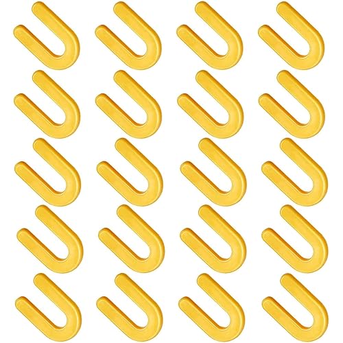 Espaciadores de azulejos de cuñas de herradura de 316 pulgadas, cuñas de plástico estructurales de herradura en forma de U para nivelar, 200 piezas,