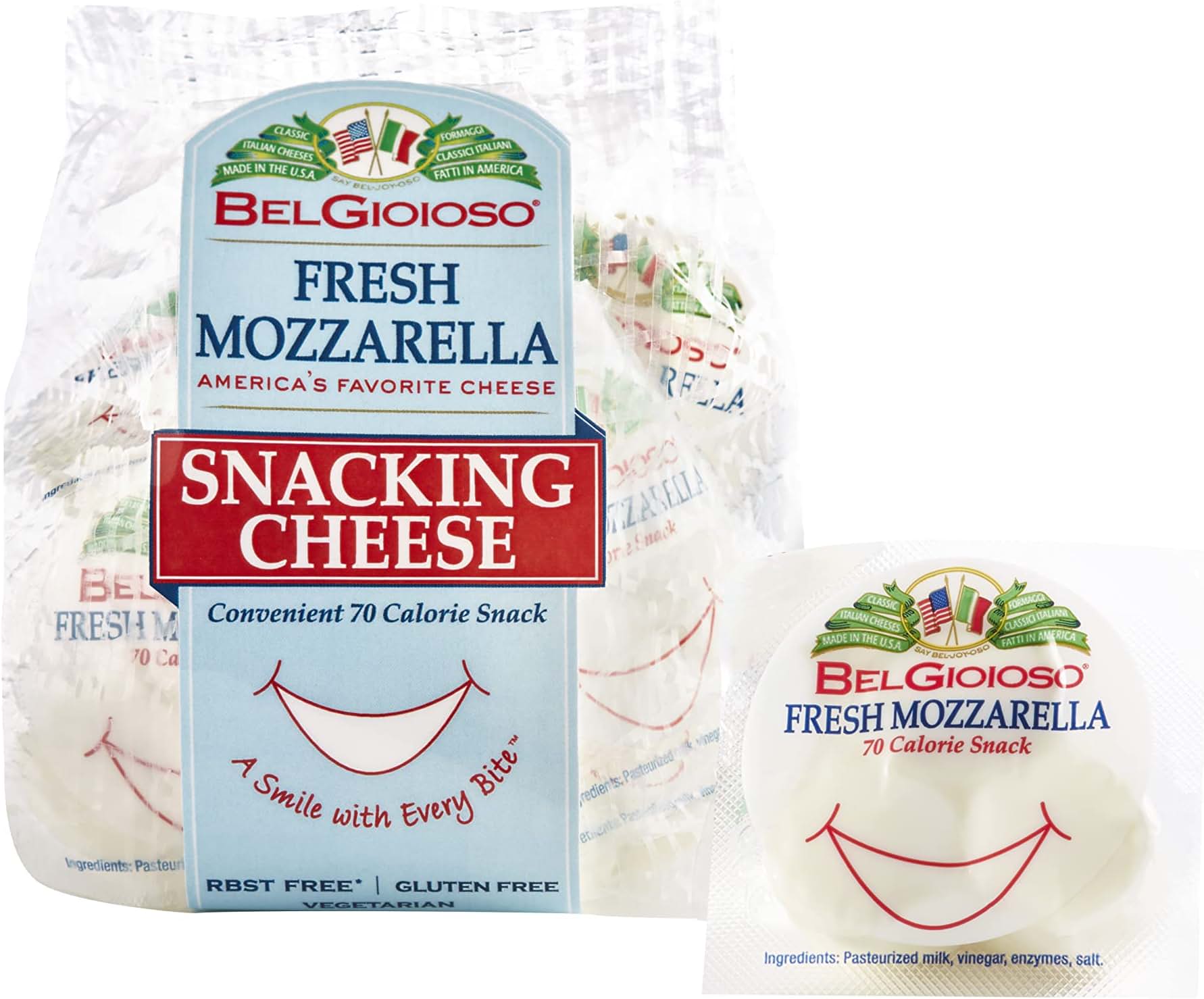 Belgioioso Fresh Mozzarella Snacking Cheese