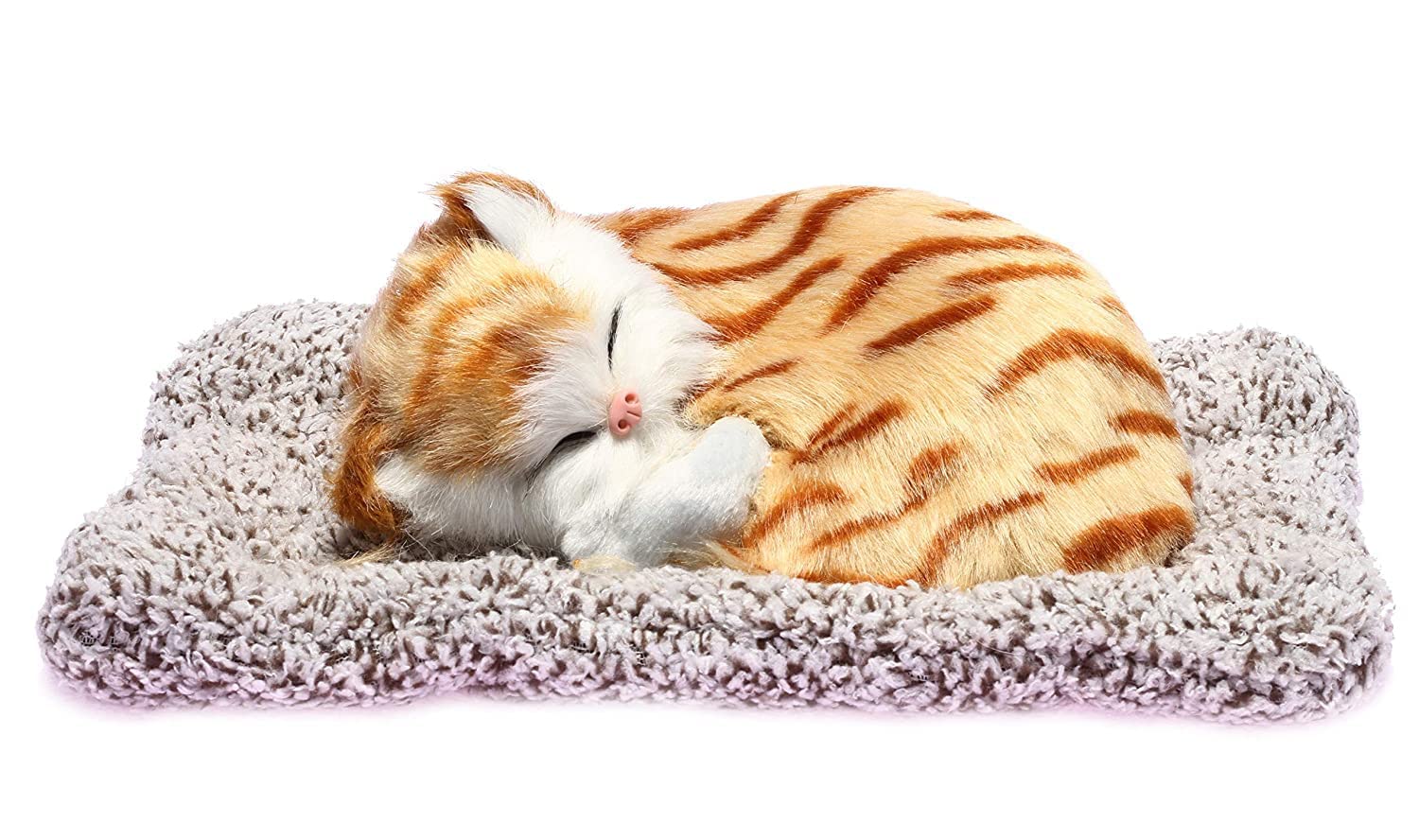 Prezzie Hub Sleeping Cat Toy, Car Soft Toys, Stuffed Toys Stuffed Puppy Animals Toy with Mat,Soft Toys Cat Soft Plush Press Simulation Sound Animal Baby Toys, [Tiger ] (B0BDMSM4K5) Amazon Price History, Amazon Price Tracker