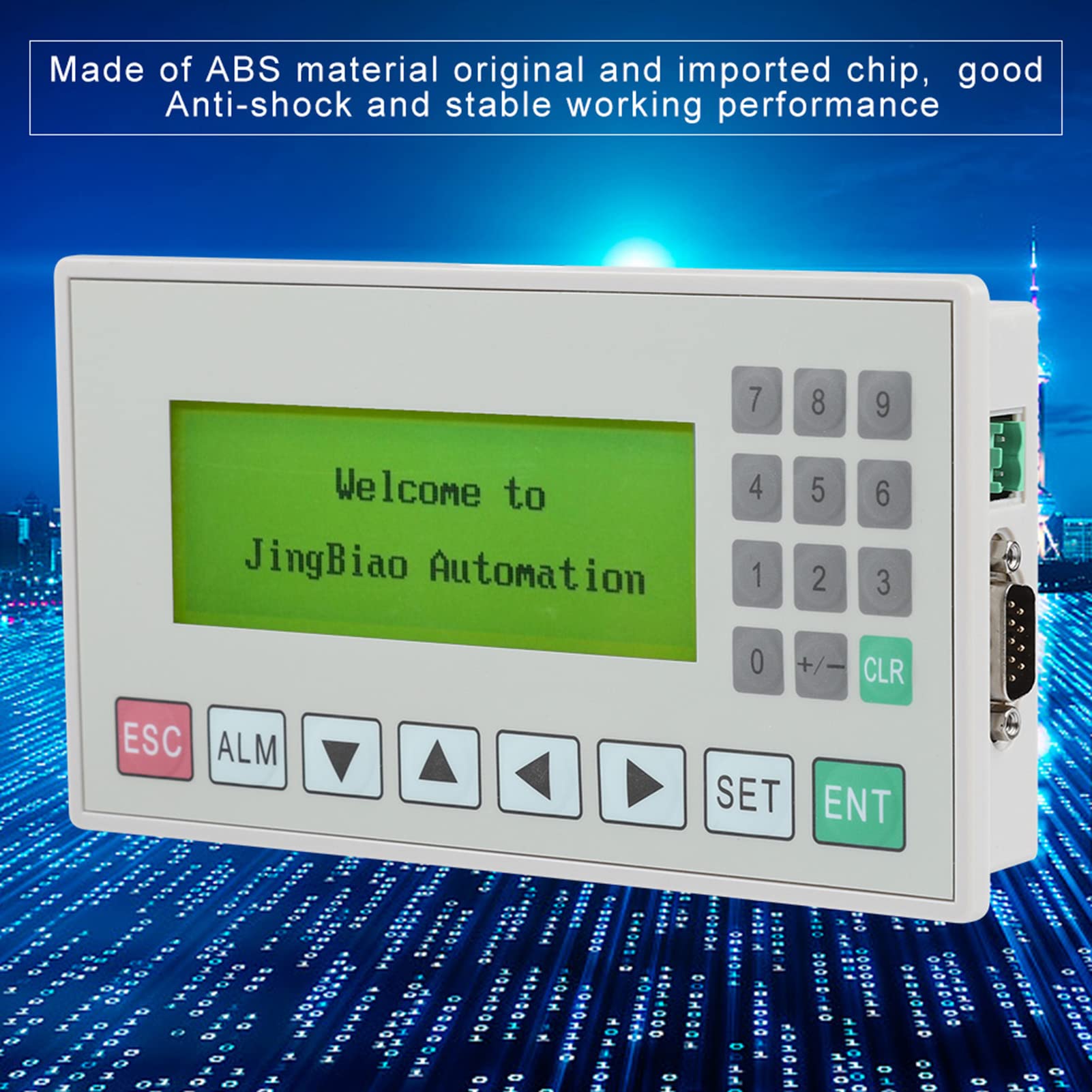 OP320-A Display di 3,7 Pollici HMI Smart HMI Schermo LCD Modulo di Visualizzazione di Display di Supporto Porta di Comunicazione S485/RS232 con Cavo per PLC