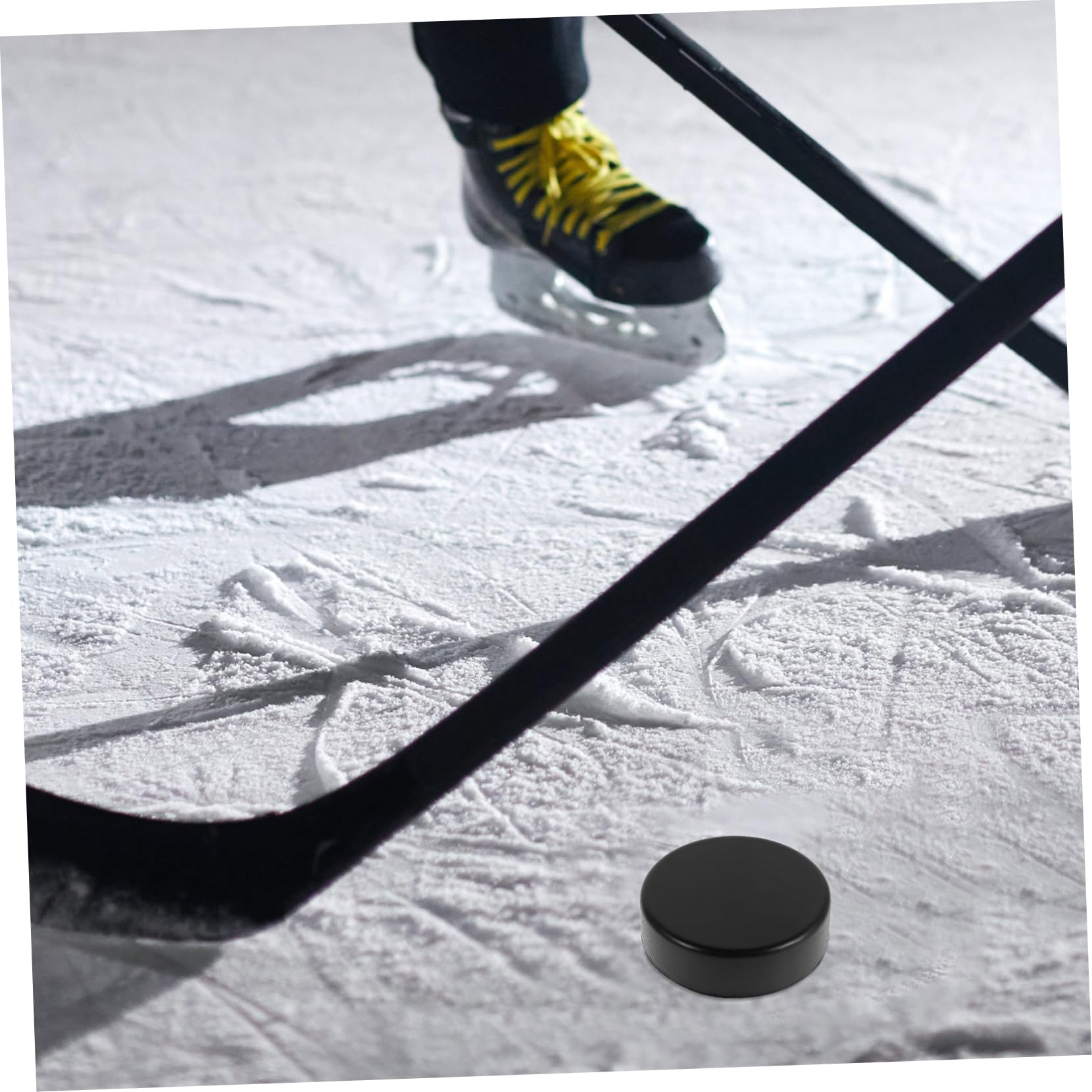 BESPORTBLE 20 Dischi da Hockey da Allenamento in Pu Neri, Leggeri e Portatili, Confezione da 20 Pezzi per Pratica Personale e Gioco da Tavolo Hockey