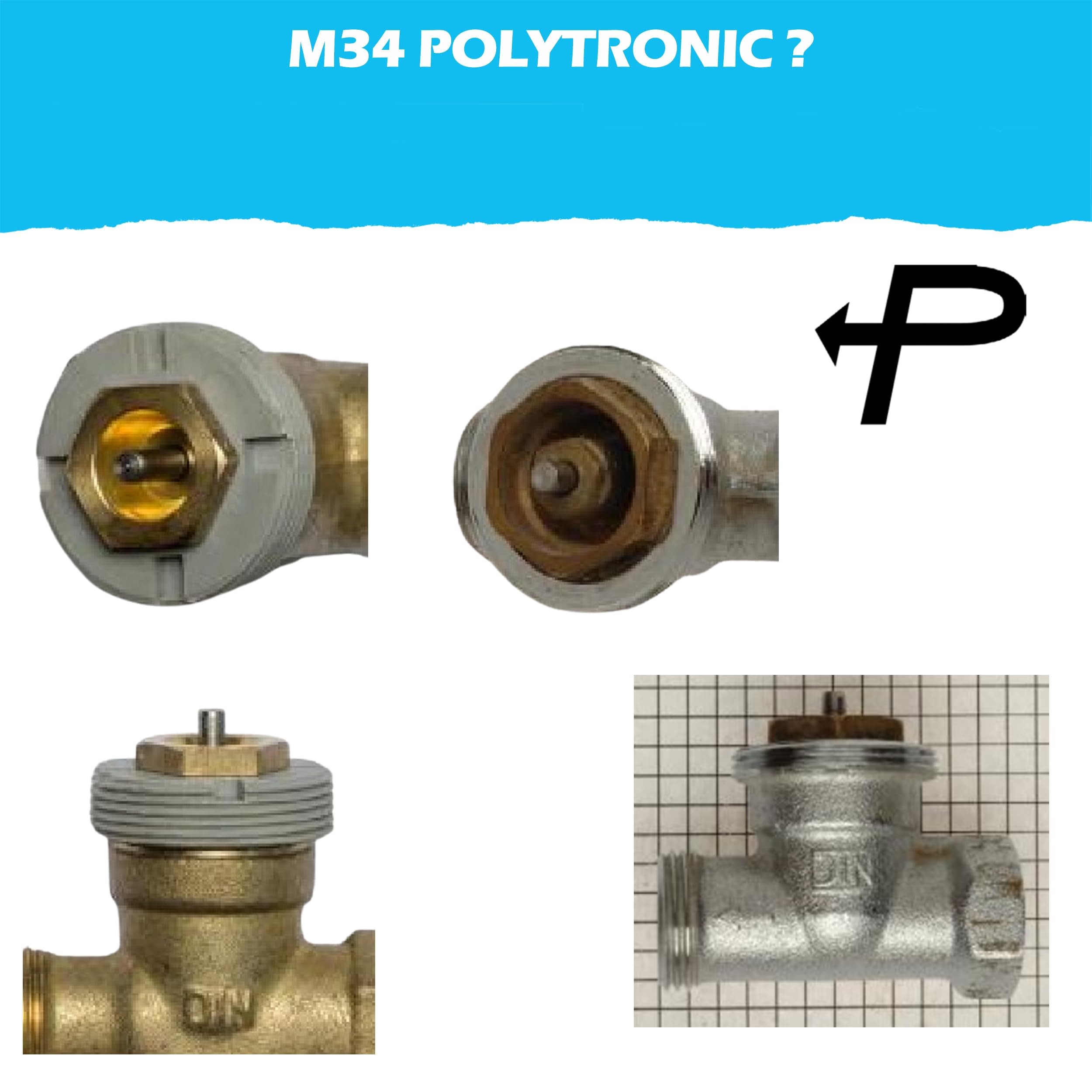 BLUMKRAFT Metalladapter M30 - Für ITT DGC & RM-TECHNIK Heizkörper An Moderne Thermostate