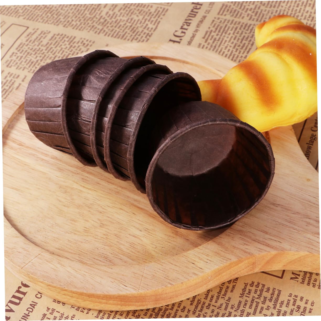 MAGICLULU 300pièces Caissettes à Muffins Papier Chocolat Doublures De Cupcakes Anti-adhésives Accessoires De Pâtisserie Pour Gâteaux Et Desserts