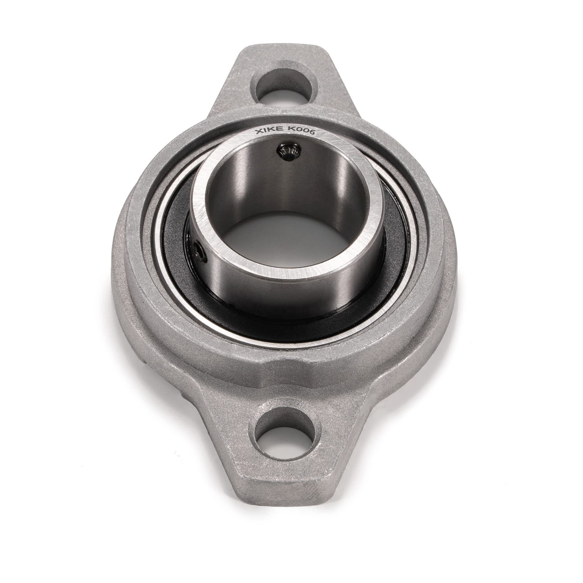 XiKe 4 pezzi KFL006 foro 30 mm lega di zinco montato cuscinetto sferico tipo flangia autoallineante Adatto per stampanti 3D ecc.