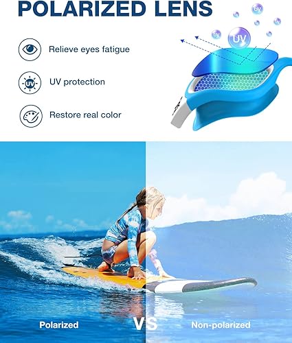 Miniatura 2 de ZIONOR Gafas de natación para niños, G1 MINI con protección UV, polarizadas, antivaho, para edades de 6 a 14 años A2