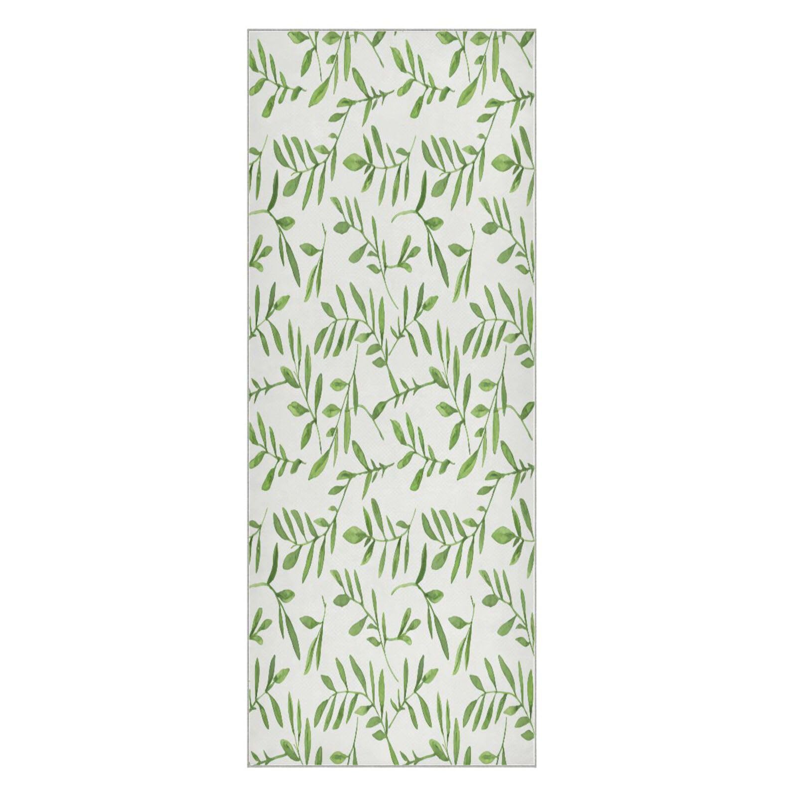 BURSTDDY Leaves Hot Yoga Towel Absorbent Non Slip Yoga Mat Towel