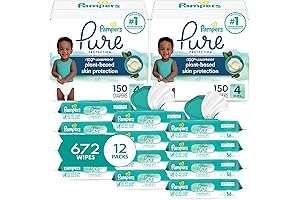 Pampers Aqua Pure Sensitive and Breathable Diapers with Wetness Indicator