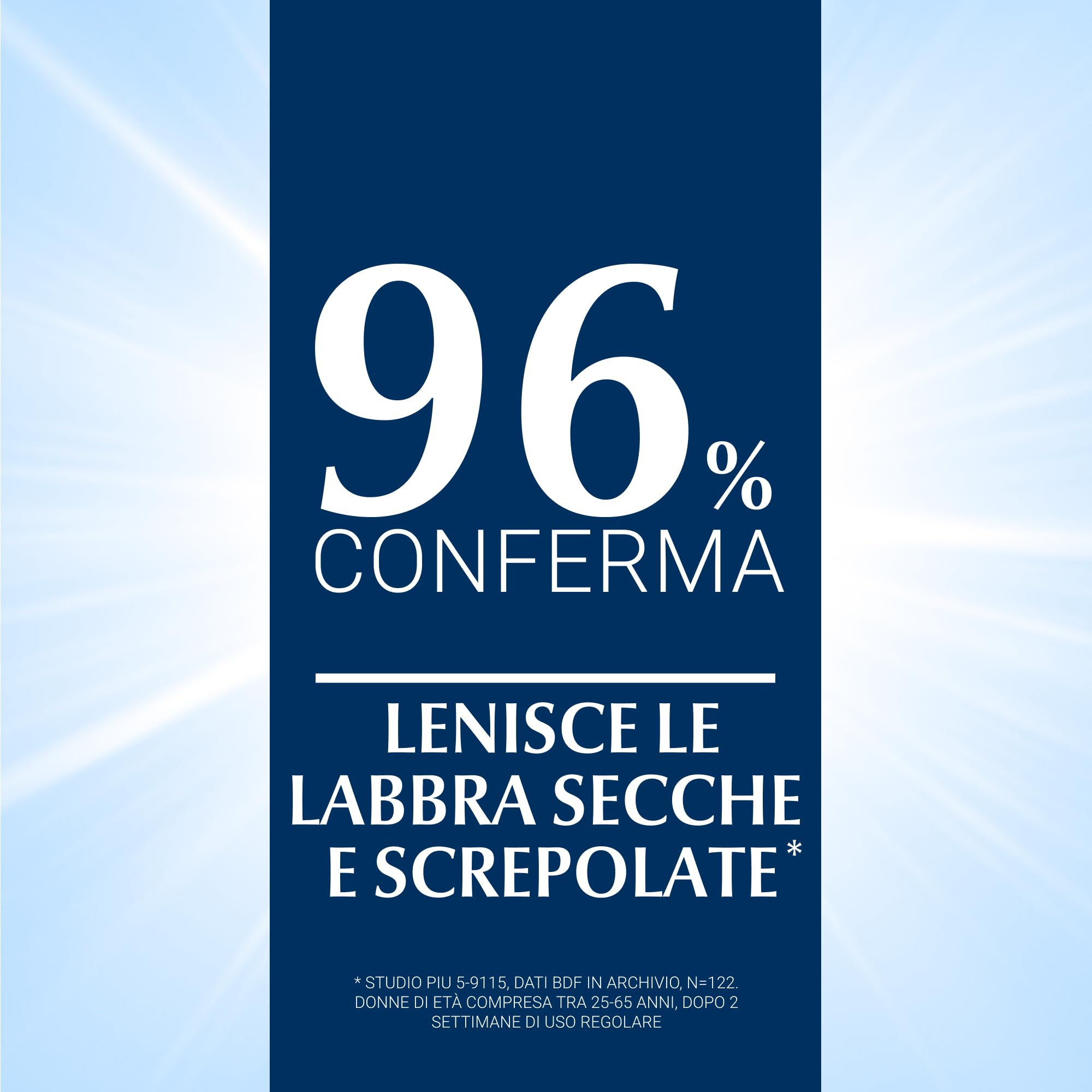 Eucerin Aquaphor SOS Riparatore Labbra 10 g, Balsamo labbra per cura e sollievo immediato in 60 secondi, Burrocacao per pelle secca, screpolata e danneggiata ad azione rapida