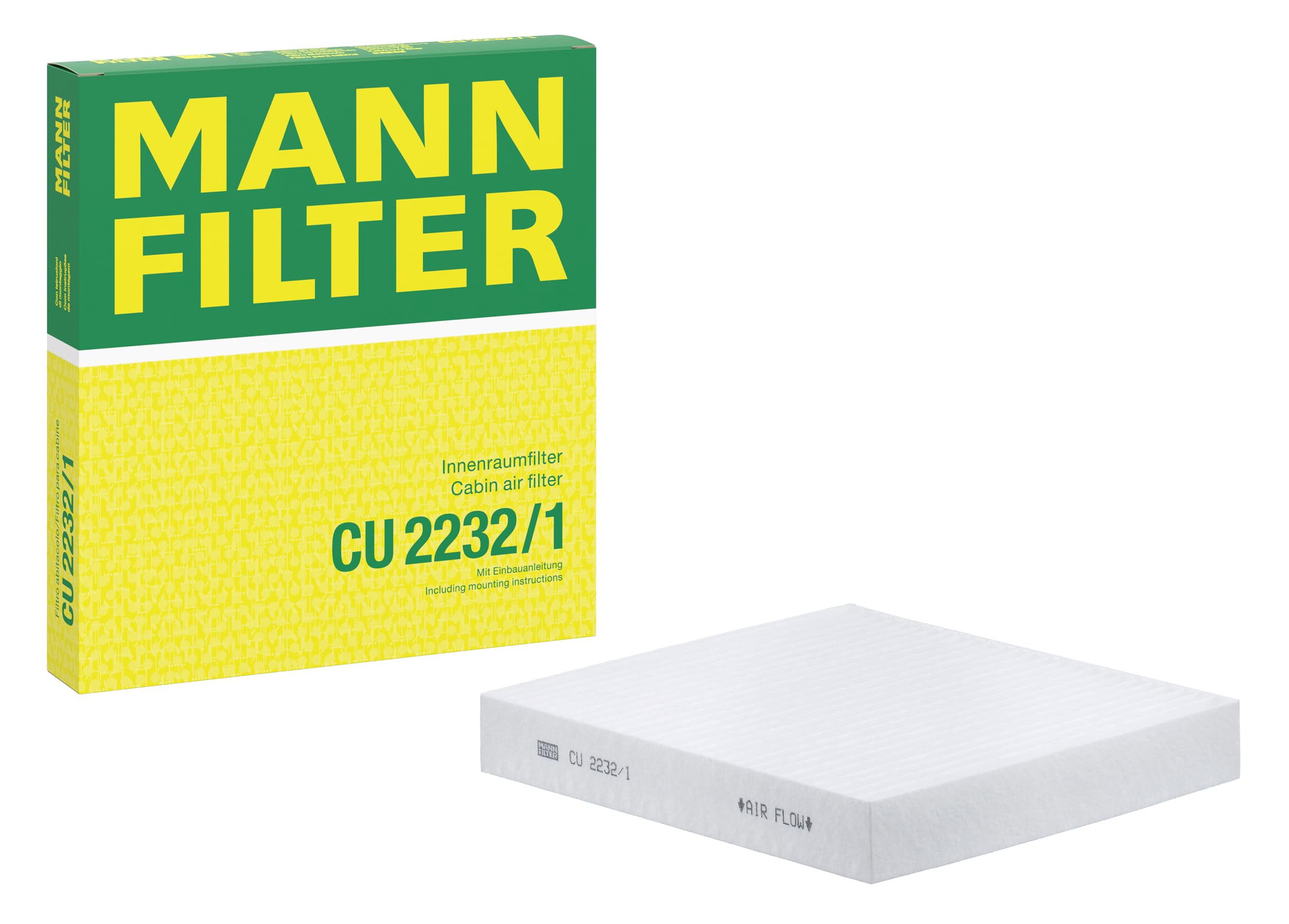 Cabin filter behind the glove compartment Particulate Filter CU 2232/1