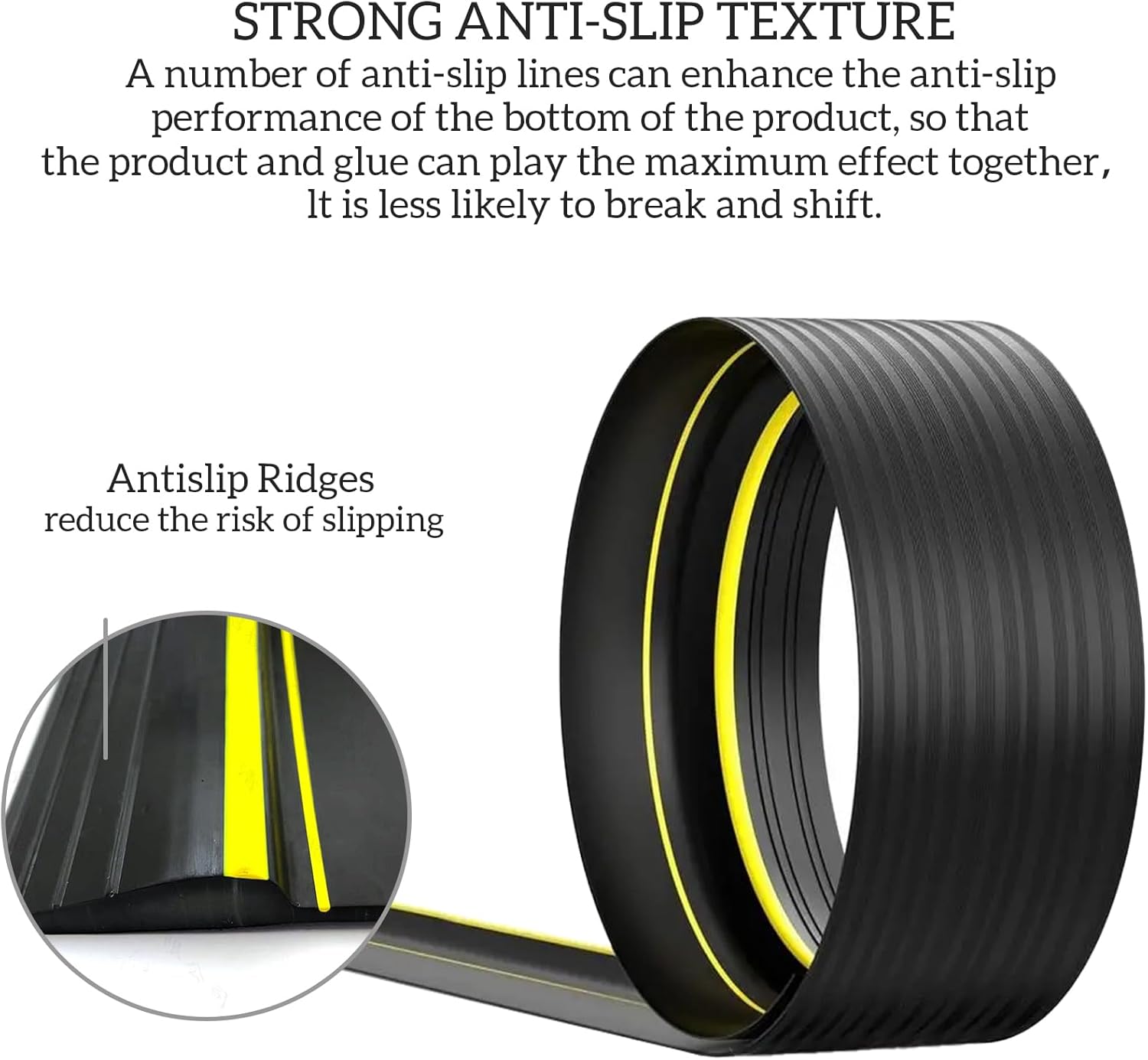 Kingsea 16Ft/4.8M Garage Door Bottom Weatherproof Strip,Universal Garage Threshold Seal Strip,DIY Garage Door Weather Stripping Replacement Rubber Strip