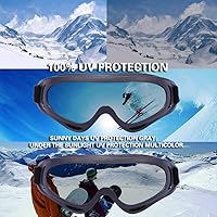 Vista 4 de Lentes antirreflejos, gafas de esquí, deportes de invierno, snowboard, con protección UV 400