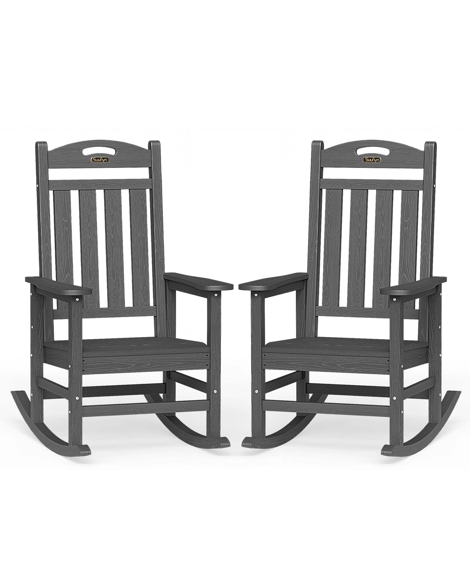 Outdoor Rocking Chairs Set of 2,Oversized Rocking Chair,All Weather