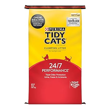 Purina Tidy Cats Clumping Cat Litter, 24/7 Performance Multi Cat Litter - 40 lb. Bag