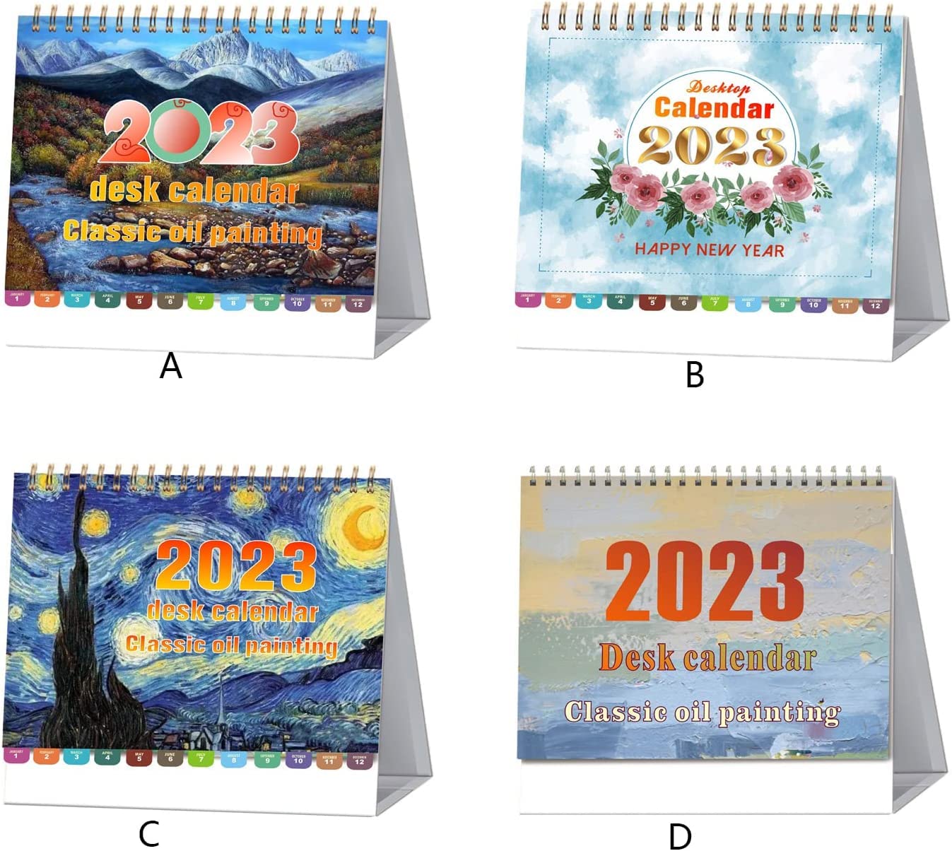 OLOTU Geschenke Stehender Flip-Kalender, Tischkalender 2023, Jan. 2023-Dez. 2023, mit Memo Pages, Tagesplaner, Kalender aus dickem Papier Schreibtischkalender