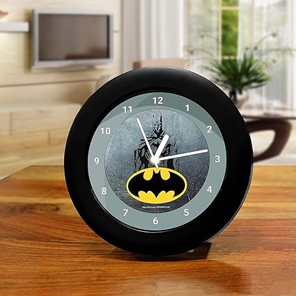 Epic Stuff - DC Comics Grunge Batman Plastic Table Clock (Multicolour)