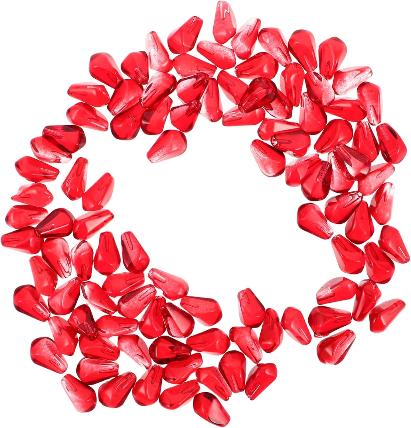 100pcs Realistic Pomegranate for Fruit Home Decor Kitchen Party Display Faux Fruit Beads