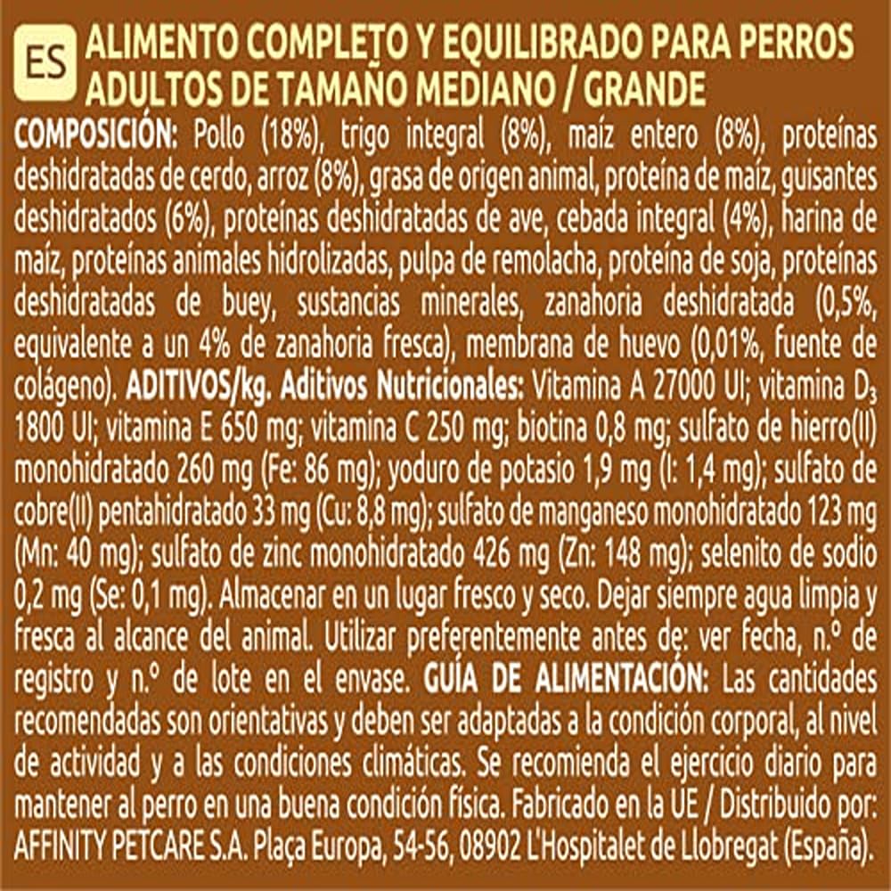 Ultima Medium-Maxi Adult Pollo, Comida seca para perros, 7,5kg