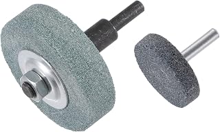uxcell Mounted Grinding Stone 1.5-inch & 3-inch Dia Silicon Chloride Grinding Wheel Polishing Head for Rotary Tool, 1/4 & 1/3 Shank