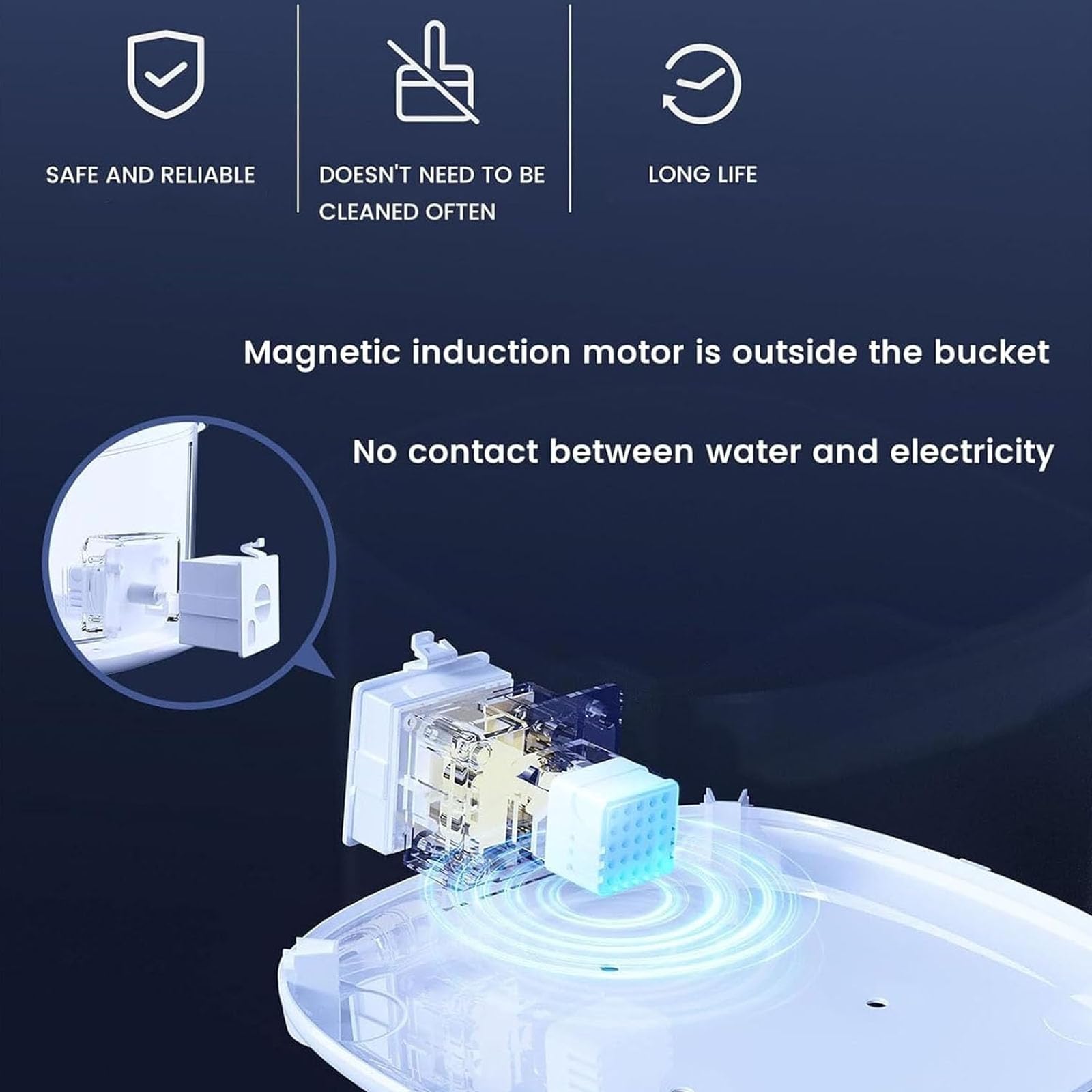 Fuente De Agua Automática para Mascotas De 1,8 L, Dispensador De Agua Autocirculante, Diseño Silencioso, Fuente De Agua para Gatos con Filtros De Repuesto, Fácil De Limpiar