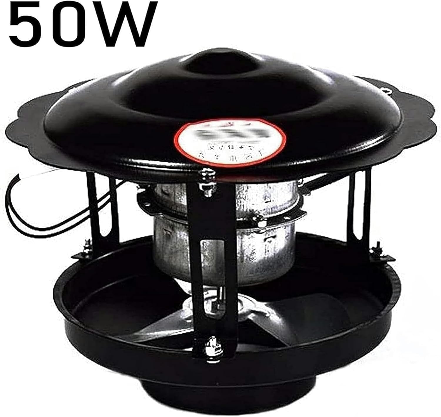 Chimney Fan, 50W/60W/100W Fireplace Exhaust Fan Flue Fan Chimney Draft Inducer Chimney Exhaust Fan for Fireplace Black(1pc),100W