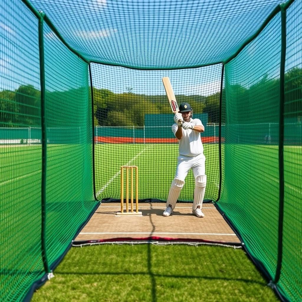 12x15 Feet Nylon Cricket prectice net Thickness 18 ply (Aprox 1.5mm)
