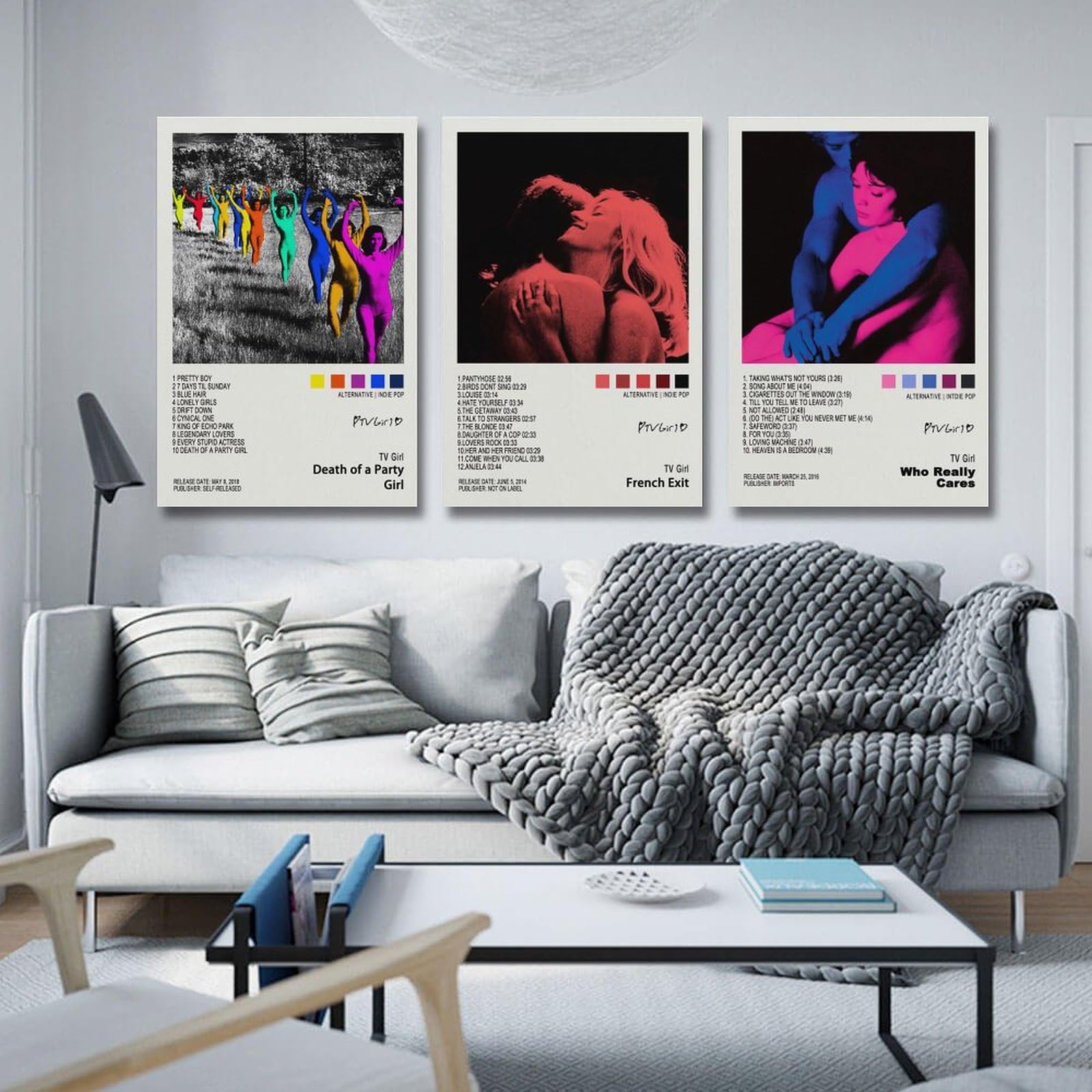 3 PCS Tv Girl Album Poster - French Exit & Death of A Party Girl
