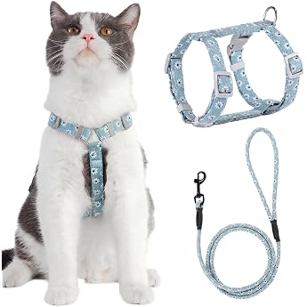 Pettom Cat Harness with Lead Floral Pattern Cat Lead