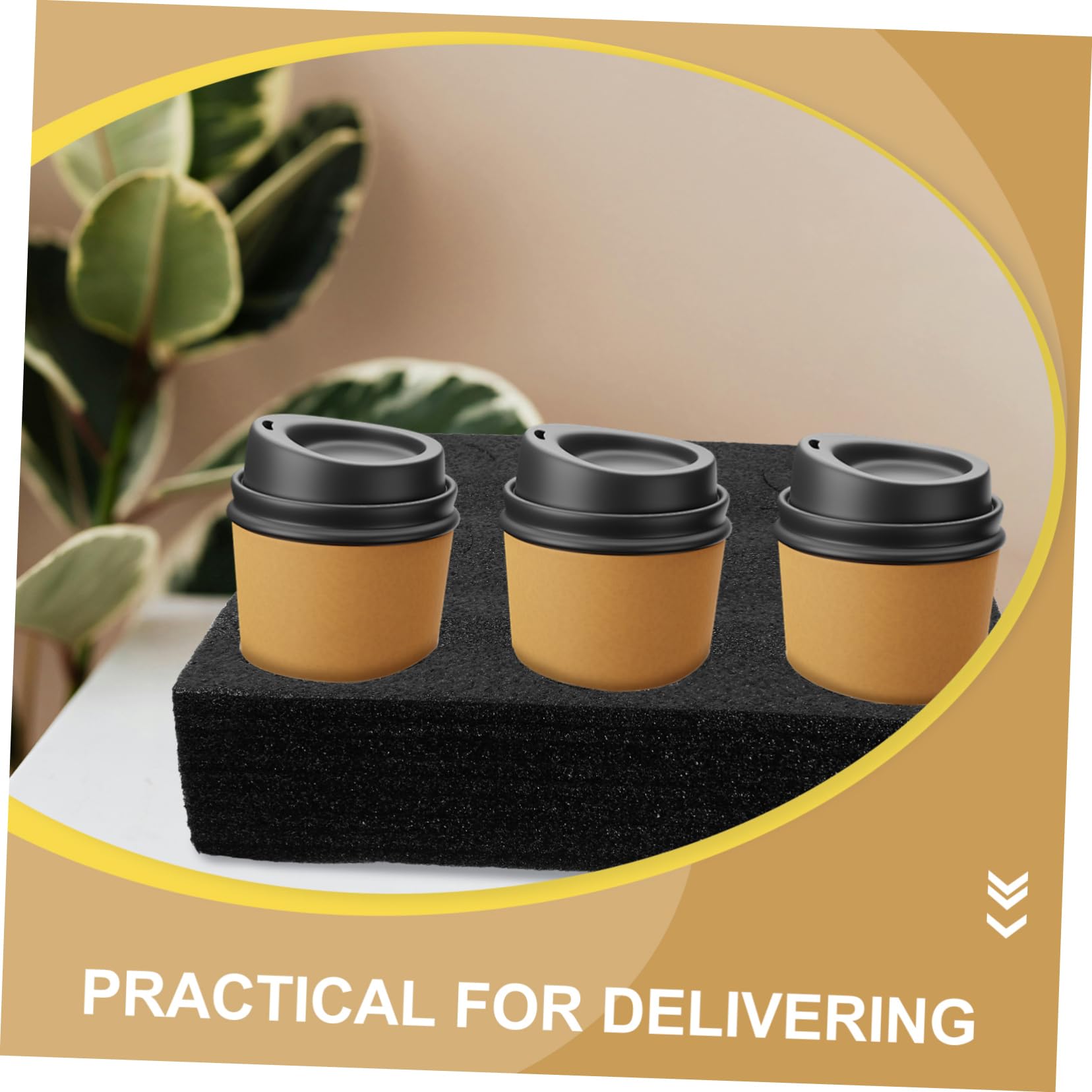 4 Vassoi Portabicchieri Da Asporto - 8 Posti Ciascuno, Riutilizzabili, Per Bevande Calde E Fredde