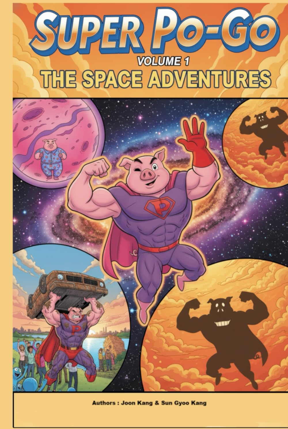 Super Po-Go in Space 1: Our first Super pig hero in space adventure