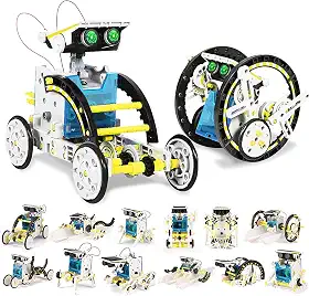 kit Robotica, Robô Solar Educacional 13 em 1, Kit de Montagem Robo Solar, Robo Energia Solar, Kit de Montagem Robo Solar