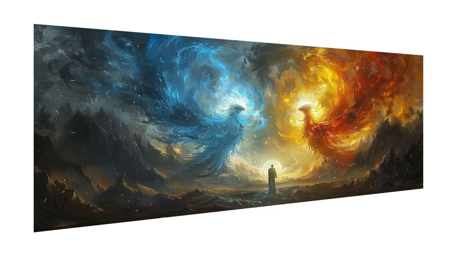 Diamentowe malowanie dla dorosłych duży rozmiar 100 x 50 cm, 5D diamentowe malowanie feniks malowanie diamentowe dziecko zwierzę haft diamentowy pełny zestaw akcesoriów, kreatywne hobby dla dorosłych