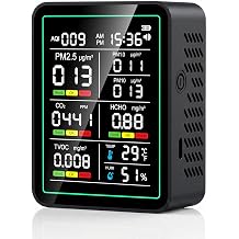 Air Quality Monitor Indoor, 10-in-1 Portable Smart Air Quality Tester