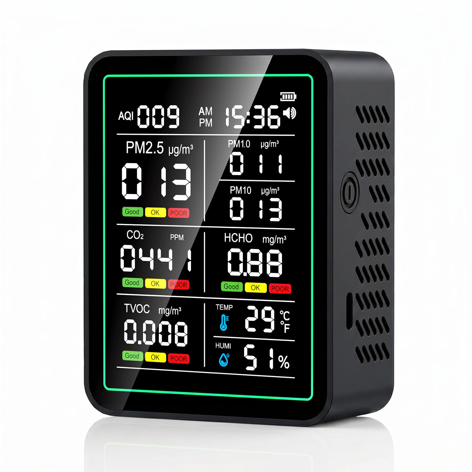Air Quality Monitor Indoor Lwyinp