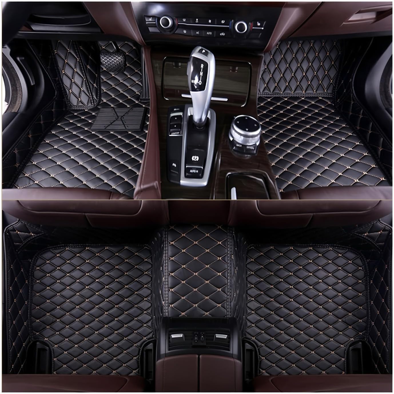 Custom Floor Mats for Aston Martin DBX,Water-Resistant Custom Carpet, Anti-Slip Synthetic Leather, Preserves Original Flooring, Year-Round Protection, Style Enhancement