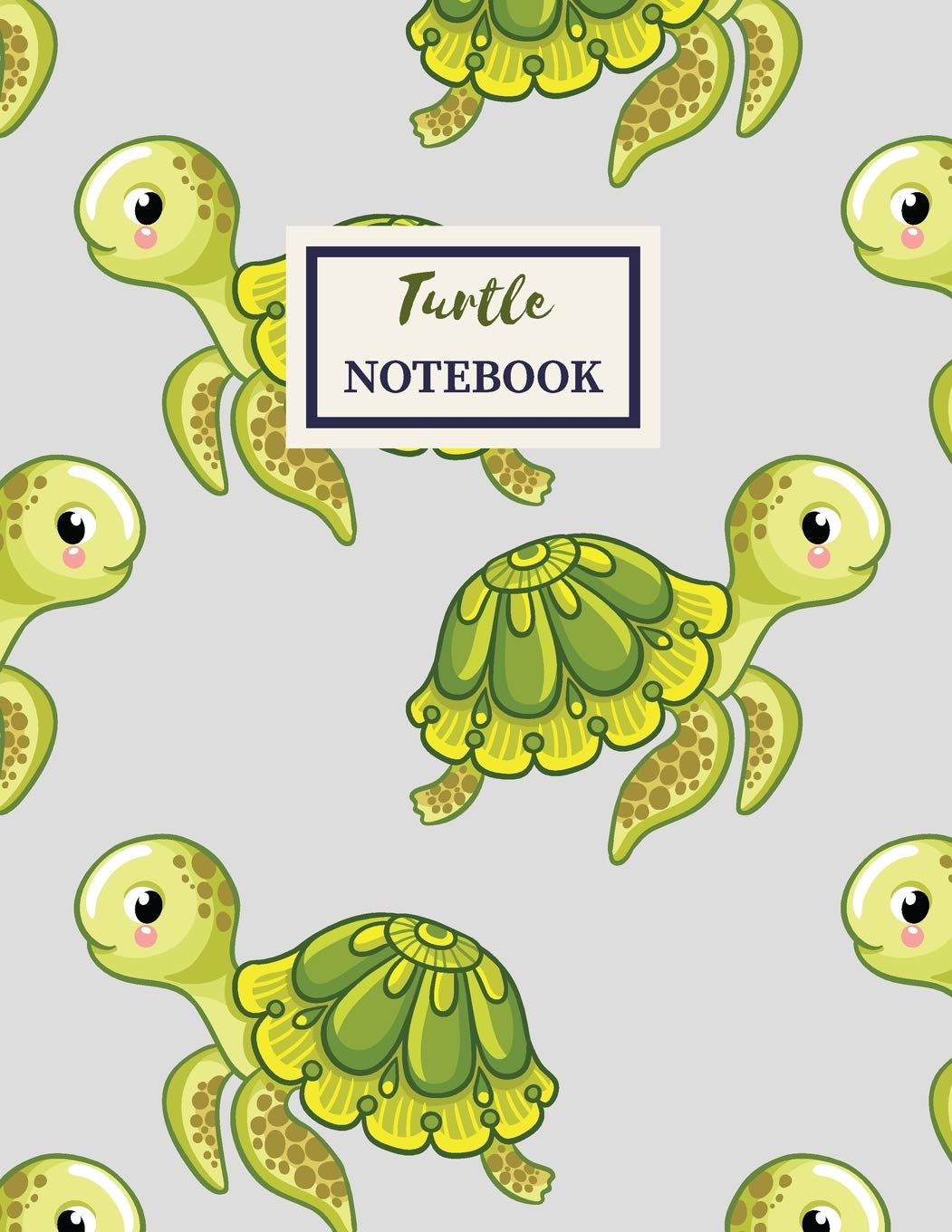 TURTLE Notebook: Composition Book: Wide Ruled Journal For Kids
