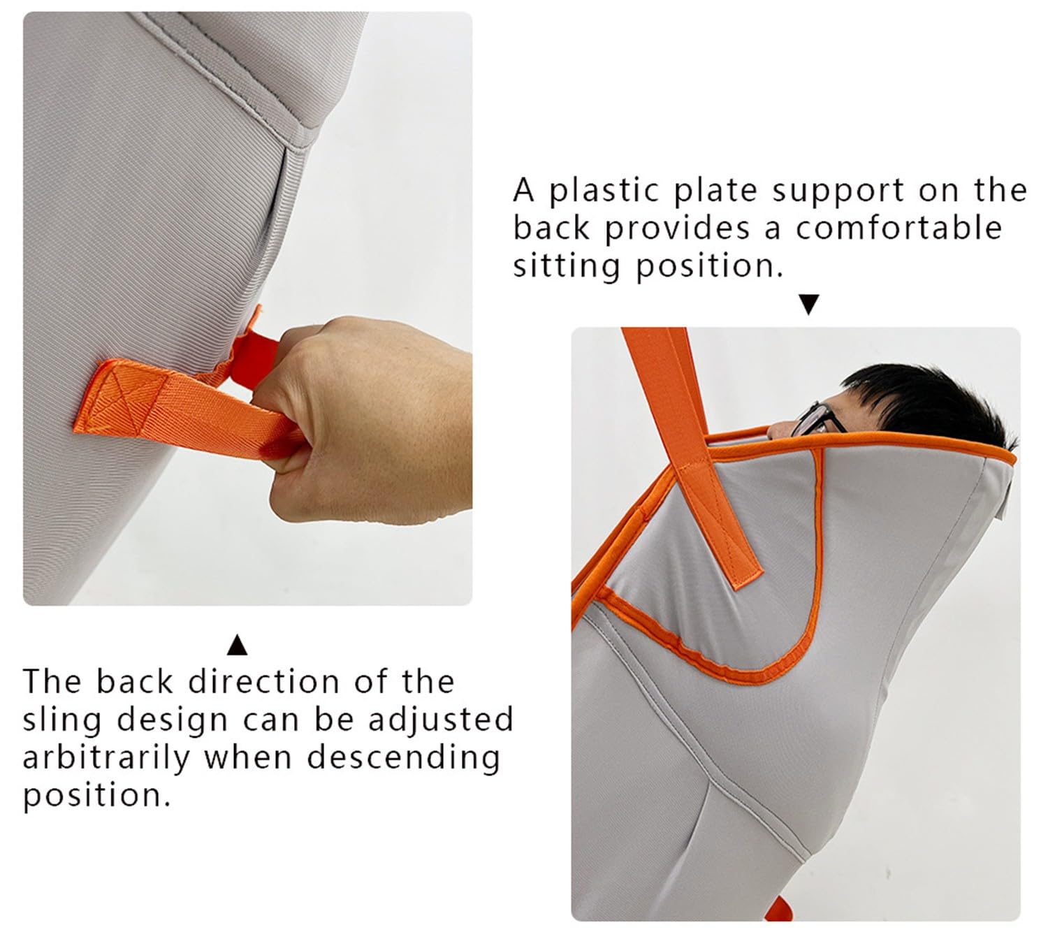 Arnés Elevación Paciente Cuerpo Completo, Grúa De Paciente, Eslinga De Elevación para Paciente Minusválido para Posicionamiento Y Elevación De La Cama,Enfermería,Capacidad De Carga: 230 Kg