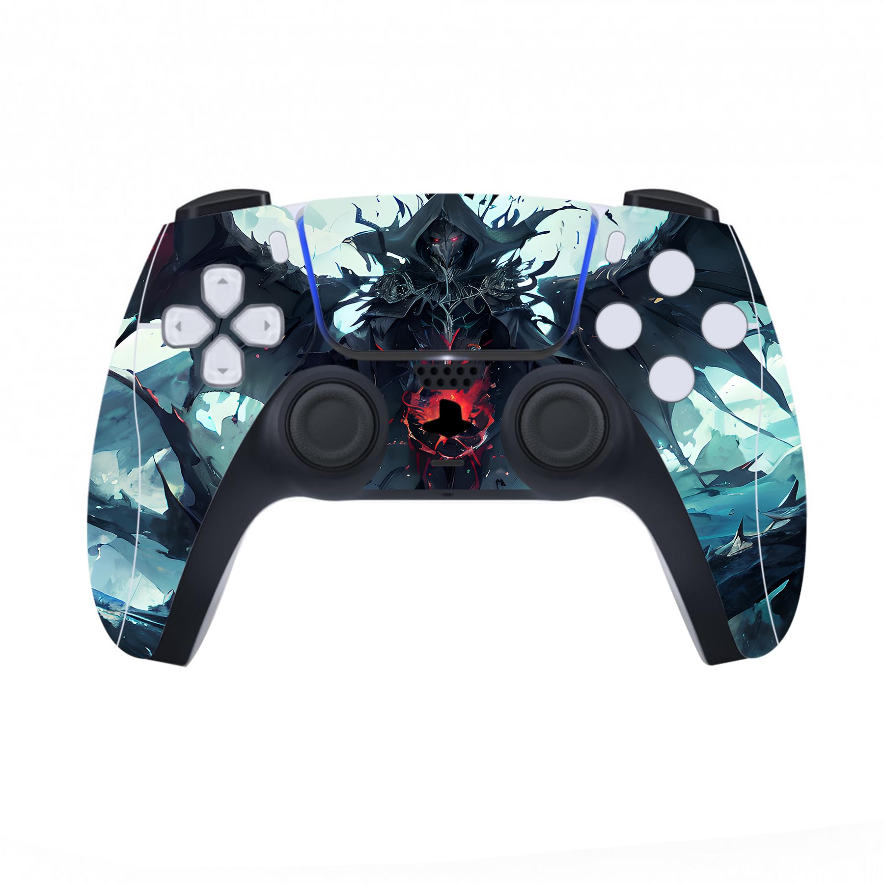 playvital Adesivo Skin per ps5 Console&Controller&Telecomando&Cuffie&Base di Ricarica Cover Sticker Decal Vinile per ps5 Digital Edition-Campo del Diavolo (PFDTM092)
